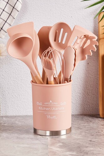 Masterno Pink 12 Parça Silikon Set - 1